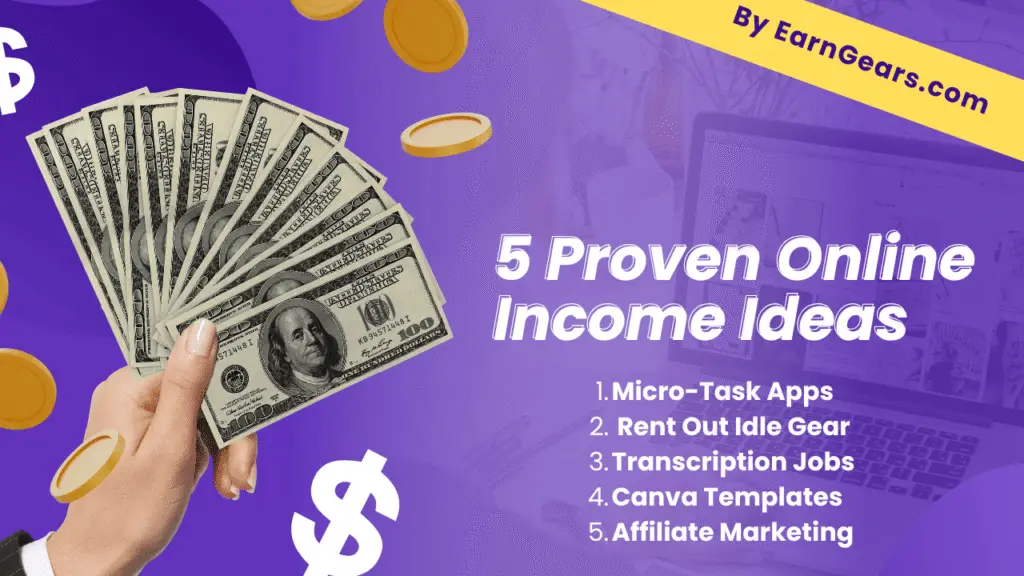 5 Proven Online Income Ideas
